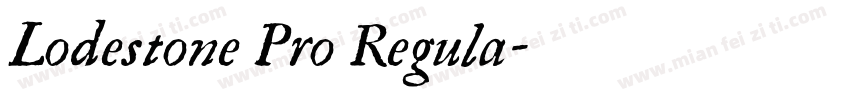 Lodestone Pro Regula字体转换